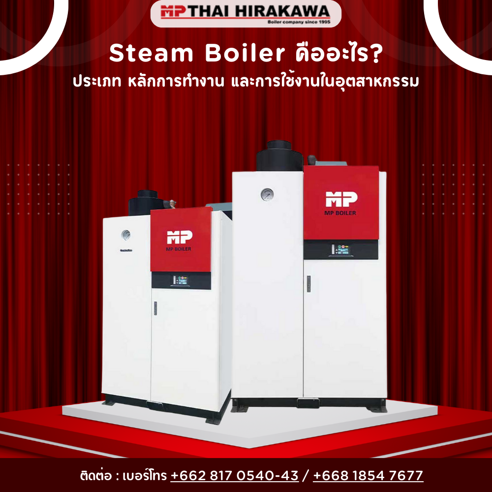 Steam Boiler คืออะไร? ประเภท หลักการทำงาน และการใช้งานในอุตสาหกรรม